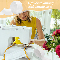 Поликоттоновые ленты шириной 10 ярд. SRIB-WH0011-158