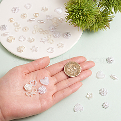 Абс пластмассовые имитационные жемчужные кабошоны&nbsp;OACR-CJ0001-08