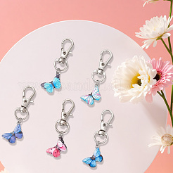 20 шт. подвеска в виде бабочки из сплава эмали HJEW-CP0001-24