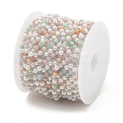 Цепочки из бисера с имитацией жемчуга из АБС-пластика&nbsp;CHS-B003-03