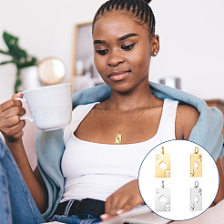 20 шт. подвески из нержавеющей стали 304 двух цветов&nbsp;STAS-UN0060-58