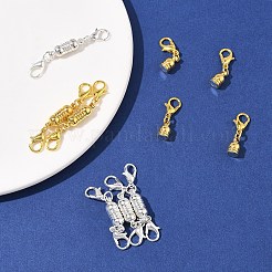 8 комплект латунных магнитных застежек-конвертер KK-FS0001-54