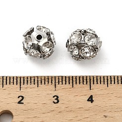 10 мм латунные бусины со стразами X1-KK-S519-01C-P