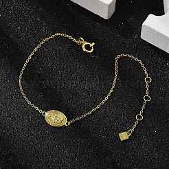 S925 браслеты из стерлингового серебра и подвески для женщин&nbsp;BJEW-K276-01G