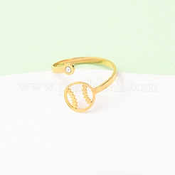 Открытые кольца манжеты из нержавеющей стали 304 RJEW-D337-01A-G