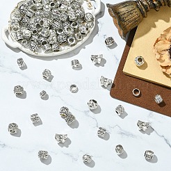 100шт 10 стиля европейские бусины из сплава в тибетском стиле&nbsp;TIBE-YW0001-94