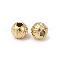 Текстурированные бусины из нержавеющей стали 304&nbsp;STAS-I358-11G-03