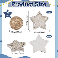 4 шт. фетровые и стразы-нитки для пришивания/приклеивания&nbsp;PATC-FG0005-24