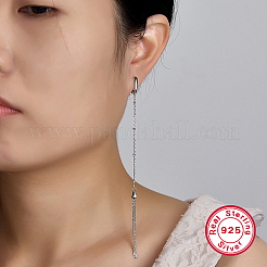 925 серьги-кольца из стерлингового серебра с родиевым покрытием UA4971