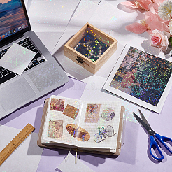 60 лист 6 стиля БОПП пластик прозрачный голографический ламинированный лист STIC-OC0001-12