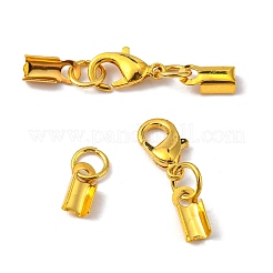 Застежки-лобстеры из сплава с покрытием стойки с зажимами на концах&nbsp;PALLOY-P001-03G