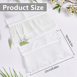 2 пара 2-х фасонных шифоновых нарукавников AJEW-FG0003-94