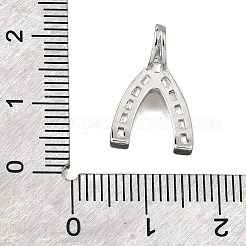 Латунные микро проложить кубического циркония подвески&nbsp;KK-V007-13P