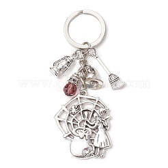 Брелки для ключей из цинкового сплава k9 в тибетском стиле на Хэллоуин KEYC-JKC01237