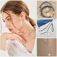 16 шт. подвески из нержавеющей стали 201 двух цветов&nbsp;STAS-DC0010-91