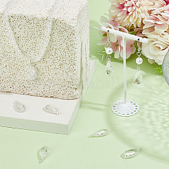 10 шт. подвески из латуни и прозрачного стекла&nbsp;KK-BC0014-08S