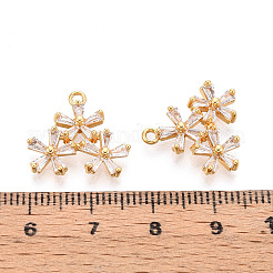 Латунные микро проложить кубического циркония подвески&nbsp;KK-N263-43G