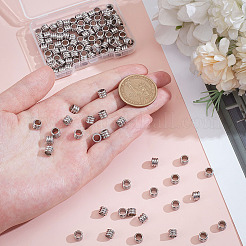 120 шт. 202 бусины из нержавеющей стали STAS-ME0002-49