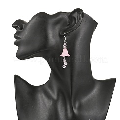 Латунь болтающийся серьги EJEW-JE06596-02