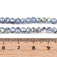 Стеклянные бусины с гальваническим покрытием  X-EGLA-A034-J4mm-S07