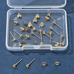 16 шт. латунные серьги-гвоздики&nbsp;KK-FS0001-57