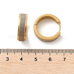 Серьги-кольца из нержавеющей стали 304 с эффектом полировки EJEW-M001-27G