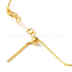 925 витой браслет из стерлингового серебра&nbsp;LS-BJEW-G680-01G