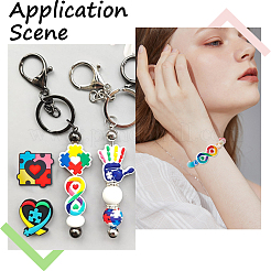 5 стиль детский аутизм тема силиконовые фокусные бусины SIL-SC0002-41