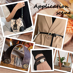 2 м плоский кожаный шнур LC-WH0007-07B-02