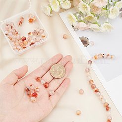 2 нитка натуральный агат бусины нити G-OC0004-24