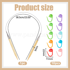 1 шт бамбуковые круговые спицы FIND-WR0012-46A