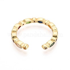 Манжеты из латуни с микро паве кубический цирконий для женщин&nbsp;LS-KK-T071-68G