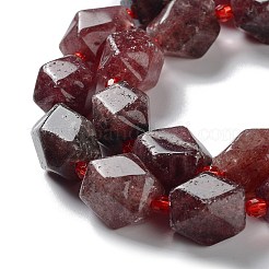 Природного кварца клубники нитей бисера G-C182-14-02