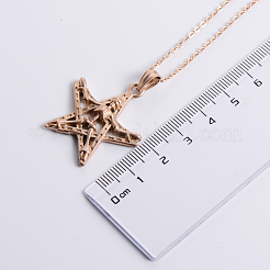 Винтажные готические ожерелья из нержавеющей стали с подвеской в виде скелета-пентаграммы для женщин и мужчин DG5825