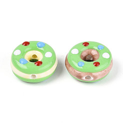 Фарфоровые эмалевые бусины ручной работы&nbsp;PORC-K003-09B