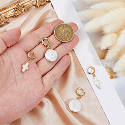 201 серьги-кольца из нержавеющей стали&nbsp;EJEW-HS00004