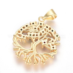 Латунные микро проложить кубического циркония подвески&nbsp;KK-I657-25G