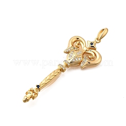 Латунные микро проложить кубического циркония большие кулоны&nbsp;X1-KK-B147-04G-07