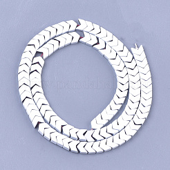 Окрашенного распылением немагнитных синтетических нитей гематита бусы&nbsp;G-T124-06L