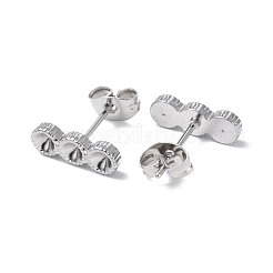 Фурнитура для сережек-гвоздиков из нержавеющей стали марки 304 STAS-F286-08P