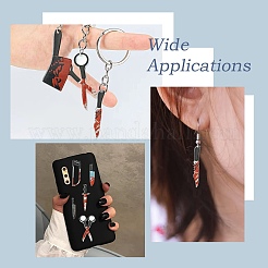 30шт. 15 комплекта подвесок из непрозрачного акрила&nbsp;OACR-CJ0002-52