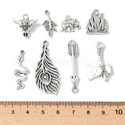 40шт 8 стиля подвески из сплава в тибетском стиле&nbsp;TIBEP-FP0001-17