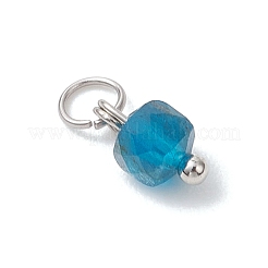 50 шт. 10-цветные подвески-кубики из натурального камня разных форм&nbsp;PALLOY-JF04816-02