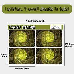 Прямоугольные пластиковые водонепроницаемые наклейки для карт из ПВХ DIY-WH0432-182