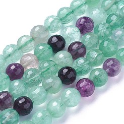 Природного флюорита бисер нитей G-P430-17-D