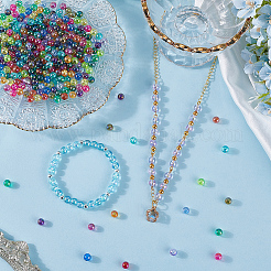 1000шт 25 цвета прозрачные акриловые бусины&nbsp;MACR-SP0001-75