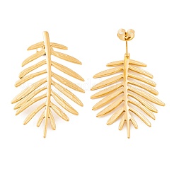 Ионное покрытие (ip) серьги-гвоздики из нержавеющей стали 304 для женщин&nbsp;EJEW-L272-034G-06