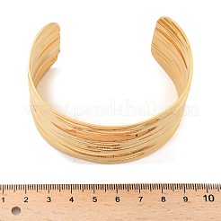 Браслеты-манжеты из нержавеющей стали 304 для женщин AJEW-P127-21G