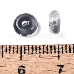 Гальванопокрытие прозрачные цвета радуги стеклянные бусины&nbsp;SEED-T007-03G