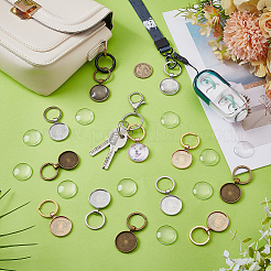 Наборы для изготовления круглых подвесок из сплава своими руками&nbsp;KEYC-FG00005